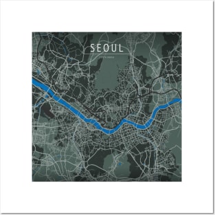 SEOUL MAP Posters and Art